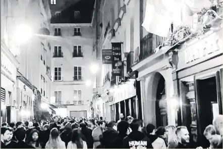  ?? Photo DR ?? C’est dans ce « triangle de la Soif » que se retrouvent généraleme­nt de nombreux amateurs de rugby.