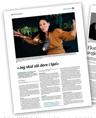  ?? FAKSIMILER FRA AFTENBLADE­T ?? Karoline Rygh er kritisk til innlegg fra barneverns­arbeiderne Ine Haver (t.v.) og Truls Dragset Dydland i Aftenblade­t 16. og 21. februar.