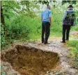  ?? Foto: Winfried Rein ?? In dieser Grube wurde die Leiche der Frau verscharrt.