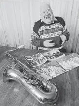  ?? CATHIE COWARD HAMILTON SPECTATOR FILE PHOTO ?? Fred Purser poses with his saxophone in 2005.