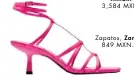  ??  ?? Daniela Millan. 3,584 MXN.
Zapatos, Zara. 849 MXN.