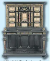  ??  ?? HIGH HOPES: This Italian ebony cabinet could fetch £30,000 at Tennants’.
