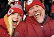  ?? Banner Health / Courtesy photo ?? Shown at the AFC Championsh­ip Game in 2019 are, at left, Olivia Eisenhauer, then age 17, 20 today, and her father, Rod Rod Eisenhauer.