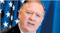  ??  ?? MIKE POMPEO Jefe de la diplomacia de EEUU