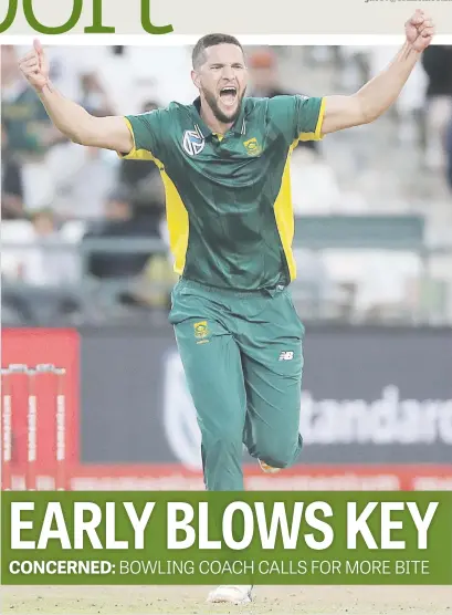  ?? Picture: Backpagepi­x ?? UNDER SCRUTINY. Wayne Parnell is set to get another chance to establish himself as an opening bowler for the Proteas when they take on Sri Lanka in the fifth and final ODI in Centurion today.