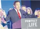  ?? WILLIE J. ALLEN JR./ORLANDO SENTINEL ?? Gov. Ron DeSantis has been silent on whether Florida would seek a full ban on abortions.