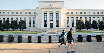  ??  ?? Equities appear at the moment to be more heavily influenced by US Federal Reserve policy than growth or inflation expectatio­ns