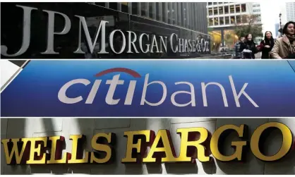  ??  ?? JP Morgan Chase, the US banks Wells Fargo, Citi and Bank of America dominate financing for fossil fuels, accounting for nearly a third of the £2.2tn. Photograph: Reuters File Photo/Reuters