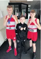  ??  ?? In form The young Springhall boxers