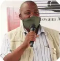 ?? ?? Welcome remarks by Kgosi Opelo Ntshwarela­ng of Mosetse village