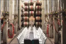  ??  ?? On winter weekends, CedarCreek Winery in Kelowna will have seated food-andwine-paired tastings in its cellar.