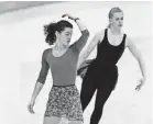  ?? DOUG MILLS/AP ?? Real-life drama: Nancy Kerrigan, left, and Tonya Harding.