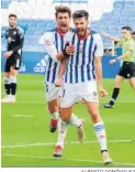  ?? ALBERTO DOMÍNGUEZ ?? Quiles celebra un gol.