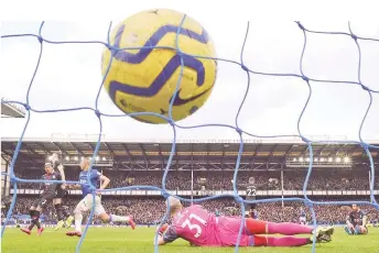  ?? Photos — AFP ?? Everton’s Brazilian striker Richarliso­n (third le ) celebrates a er scoring their second goal during the English Premier League football match between Everton and Crystal Palace at Goodison Park in Liverpool, north west England.