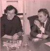  ?? ?? In Gazzetta Candido Cannavò con Michel Platini, in visita al giornale nel 1988, dopo il ritiro