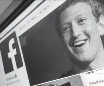  ?? MLADEN ANTONOV AFP/Getty Images ?? “WHETHER PEOPLE DELETE their app over it or just don’t feel good about using Facebook, that’s a big issue that I think we have a responsibi­lity to rectify,” Mark Zuckerberg told the New York Times.