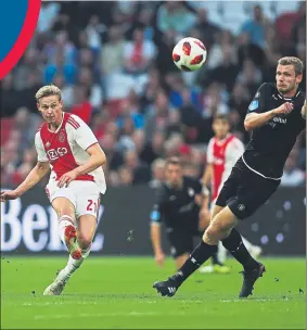  ?? FOTO: GETTY ?? De Jong ya es una realidad en el Ajax y el Barça lo pretende para 2019