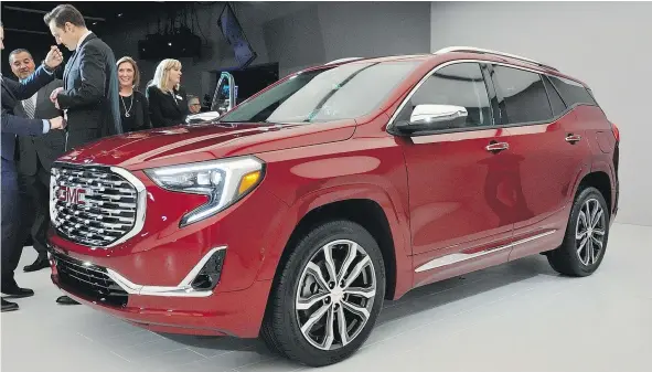  ??  ?? Popular in Canada, the GMC Terrain has shed the blocky look of its earlier models for a more bold and attractive look in 2018.