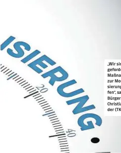  ?? FOTOLIA ?? „Wir sind alle gefordert, Maßnahmen zur Modernisie­rung zu treffen“, sagt auch Bürgermeis­ter Christian Scheider (TK)