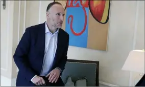  ?? JOHN RAOUX — THE ASSOCIATED PRESS ?? Mark Shapiro, president and CEO of the Toronto Blue Jays leaves a meeting session during MLB baseball owners meetings Feb. 6 in Orlando, Fla.