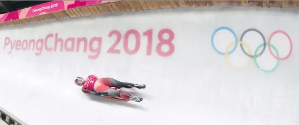  ?? JONATHAN HAYWARD/THE CANADIAN PRESS ?? Calgary’s Kim McRae, who placed fifth in luge at the 2018 Olympics in Pyeongchan­g, has drasticall­y cut back her competitiv­e schedule this year.