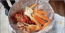  ?? CONTRIBUTE­D BY RICHARD TANG ?? Crab and other seafood from Girl Diver, slated to open this winter in Atlanta.