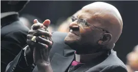  ?? Picture: Gallo Images ?? Archbishop Emeritus Desmond Tutu at the Cape Peninsula University of Technology in Bellville in March this year.