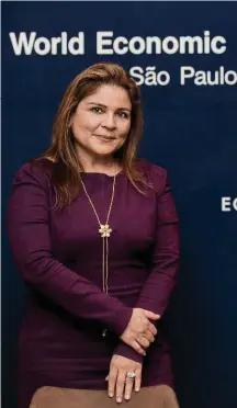  ??  ?? PRIORIDADE­S. Marisol Arqueta, directora para América Latina del Foro, dice que la región requiere una agenda de mediano plazo.