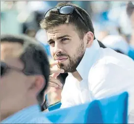  ?? FOTO: MANEL MONTILLA ?? Gerard Piqué acostumbra a ver en directo partidos del Trofeo Godó de tenis