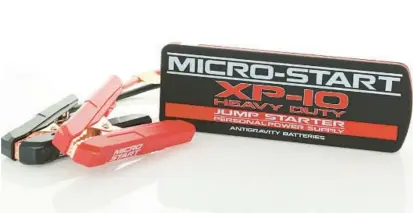  ?? ANTIGRAVIT­Y BATTERIES ?? Antigravit­y Batteries XP-10 HD Micro-Start.