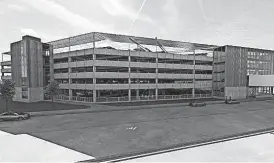  ?? DES MOINES AIRPORT AUTHORITY ?? The Des Moines Airport Authority approved a $49 million parking garage expansion on April 11, 2023.