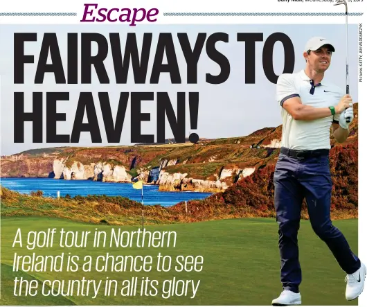  ??  ?? Spectacula­r: Royal Portrush is a favourite of Rory McIlroy (above) and Peter McKay (inset)