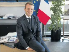  ?? /Reuters ?? Page 1 politician: French President Emmanuel Macron’s confident start at home and his decisive action on the internatio­nal stage have led to a host of positive headlines.