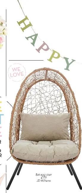 Jd williams egg chair hotsell