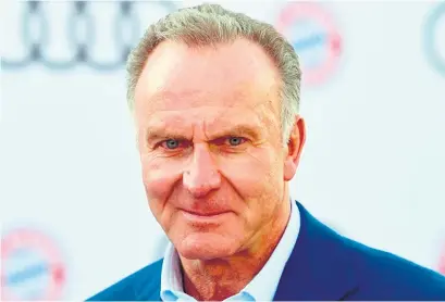  ?? EFE ?? Karl-Heinz Rummenigge quiere un costo más racional para los clubes.