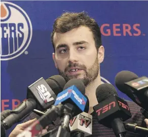  ?? JASON FRANSON/THE CANADIAN PRESS ?? Oilers winger Jordan Eberle recorded just two assists in the Oilers’ playoff run and admitted his team might still be playing if he was able to put the puck in the net a few times.