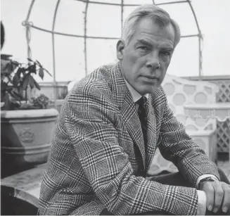  ?? ?? Actor Lee Marvin on the roof of the Dorchester Hotel in London on March 23, 1966.