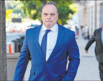  ?? Jose Luis Magana
The Associated Press ?? Retired New York Police Department officer Thomas Webster was sentenced to 10 years in prison for attacking the U.S. Capitol and using a metal flagpole to assault one of the police officers trying to hold off a mob of Donald Trump supporters.