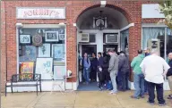  ?? Matthew Brown / Hearst Connecticu­t Media ?? A line of customers stretches out the door during a previous Record Store Day at Johnny’s Records in Darien. This year, the event has been adapted for COVID-19 to Record Store Drop day for safety reasons. Johnny’s Records has released shopping guidelines for the first of three Record Store Drop days on Aug. 29.