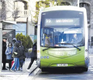  ?? Jaime Galindo ?? Un autobús de los nuevos, 100% eléctrico, prestando el recorrido de la línea 22.