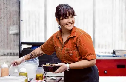  ?? ?? Lilian Duran is the owner of Cuban pop-up Clandestin­a Cocina.