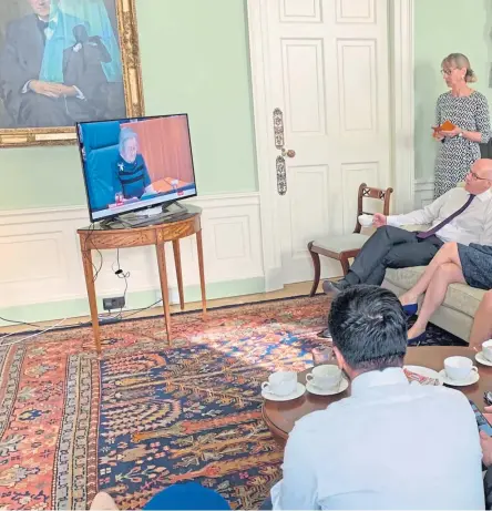  ??  ?? The Scottish Cabinet gathered in Bute House to watch Lady Hale deliver the Supreme Court finding.