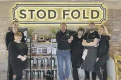  ??  ?? BIG PLANS: The team at Stod Fold Brewing Co