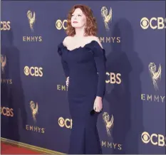  ?? Allen J. Schaben / TNS ?? Susan Sarandon arrives at the 69th Primetime Emmy Awards at the Microsoft Theater in Los Angeles on Sept. 17, 2017.