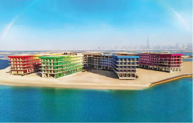  ??  ?? ↑
The Dhs18.3b iconic and most sustainabl­e luxury project will reshape the tourism sector of Dubai.