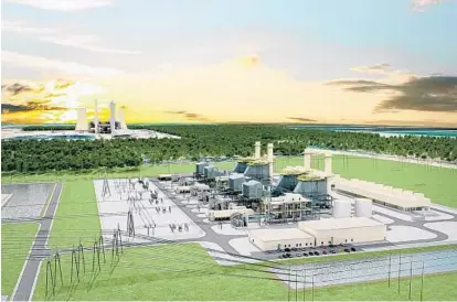  ?? DUKE ENERGY ?? An artist’s drawing shows the power plant Duke Energy is proposing to build in Citrus County that will help serve Central Florida.