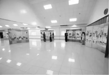  ?? REYNAN VILLENA ?? An exhibit showcasing the history of the Church of Christ of Latter Day Saints in the Philippine­s and in Cebu can be seen at the church’s compound in Barangay Lahug.