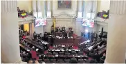  ?? COLPRENSA ?? Plenaria del Senado de la República.