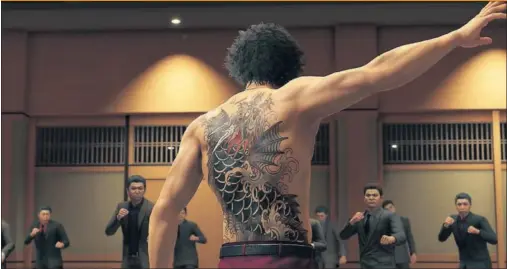  ??  ?? Yakuza Like a Dragon posee un potente apartado visual, sobre todo en su versión de Xbox Series X.