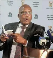  ?? /FREDDY MAVUNDA ?? Minister of home affairs Dr Aaron Motsoaledi.